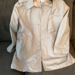 Warm Trench Coat Size 44 Excellent Condition