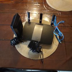 Linksys AC1900 Router and Netgear CM700