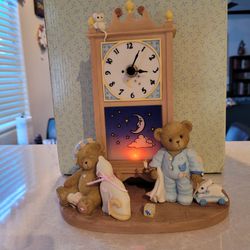 Enesco Cherished Teddies Clock