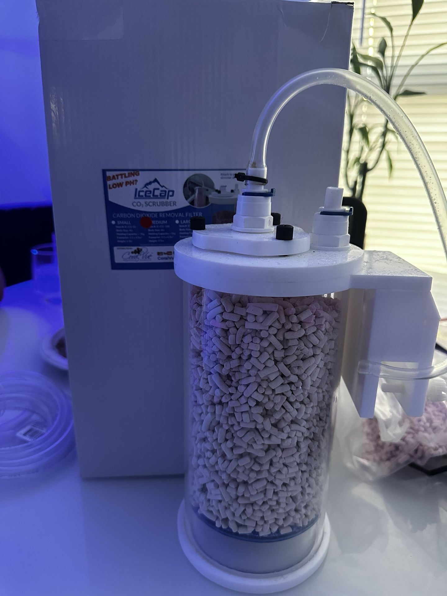 CO2 Protein Skimmer Air Scrubber Icecap Aquarium Saltwater Fishtank