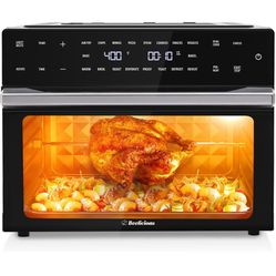 Beelicious 32QT Extra Large Air Fryer, 19-In-1 Air Fryer Toaster Oven Combo with Rotisserie and Dehydrator, Digital Convection Oven Countertop Airfrye