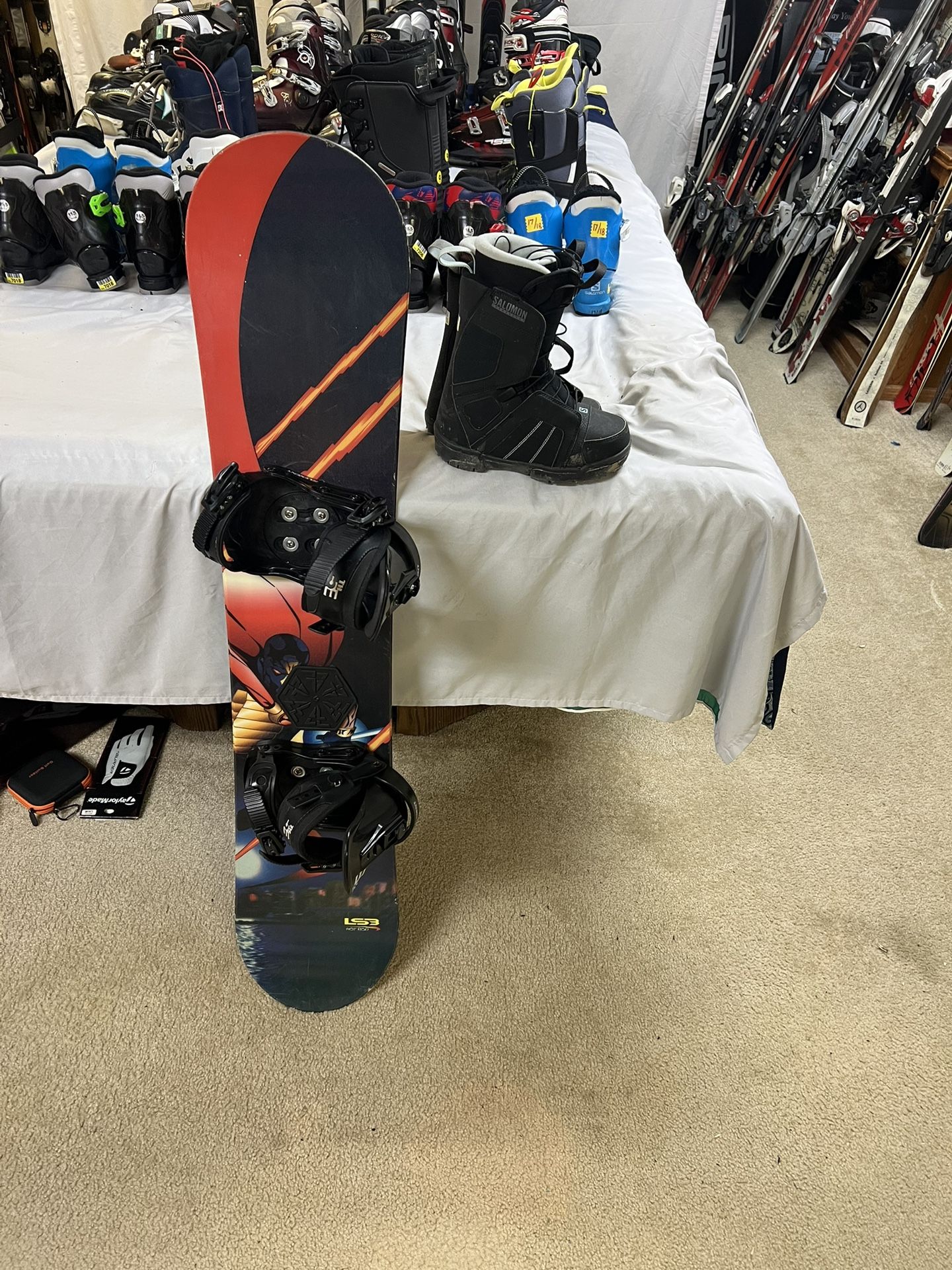 Kids Snowboard Package With Boots And Bindings