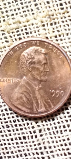 1990 NO S mint Copper Penny
