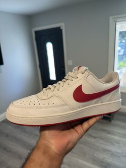 Nike Court Vision Low White University Red