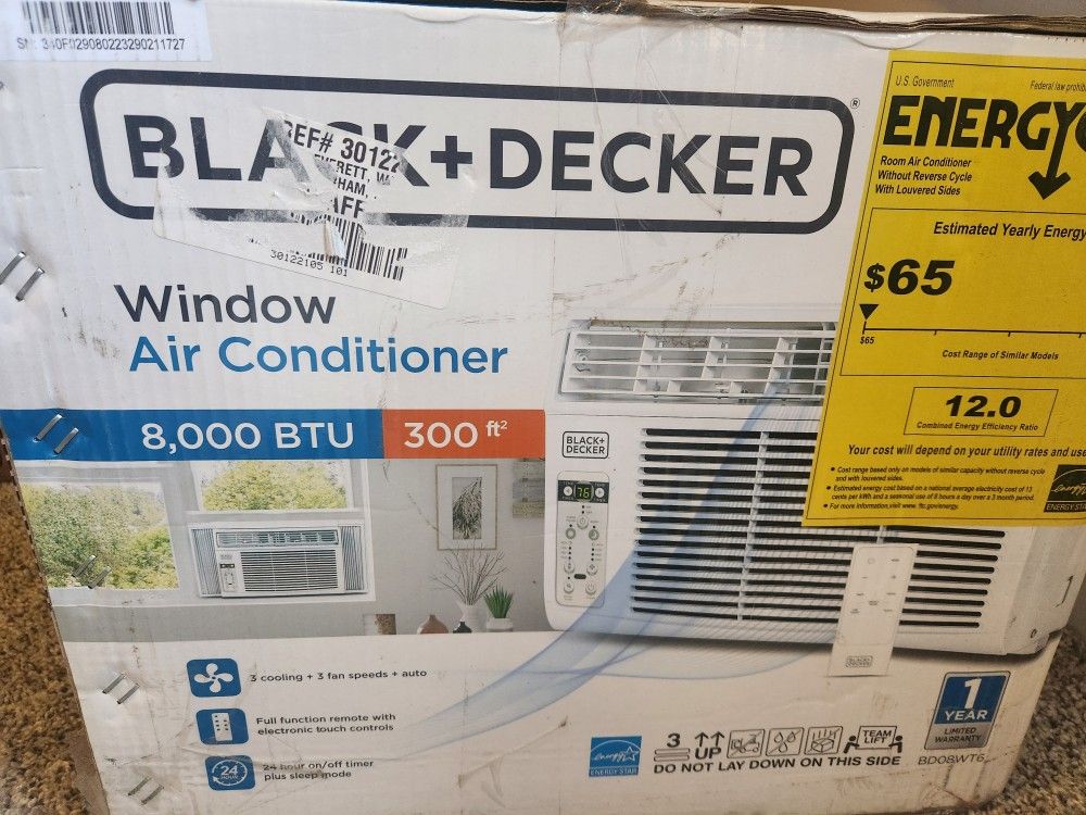 BLACK+DECKER Window Air Conditioner with Remote Control