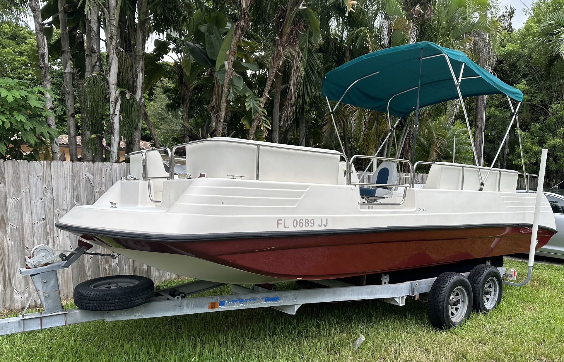 22’ Foot Renken Deck Boat for Sale in Miami, FL - OfferUp