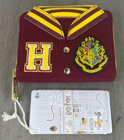 Loungefly Harry Potter Gryffindor Varsity Uniform Cosplay Zip Around Wallet - New w/Tags