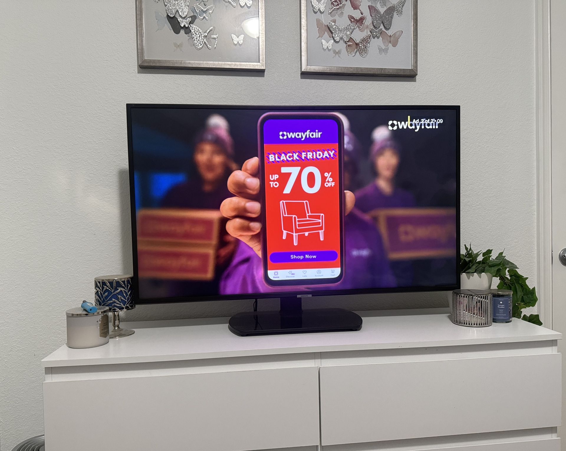 43-inch Samsung 4K UHD Smart TV