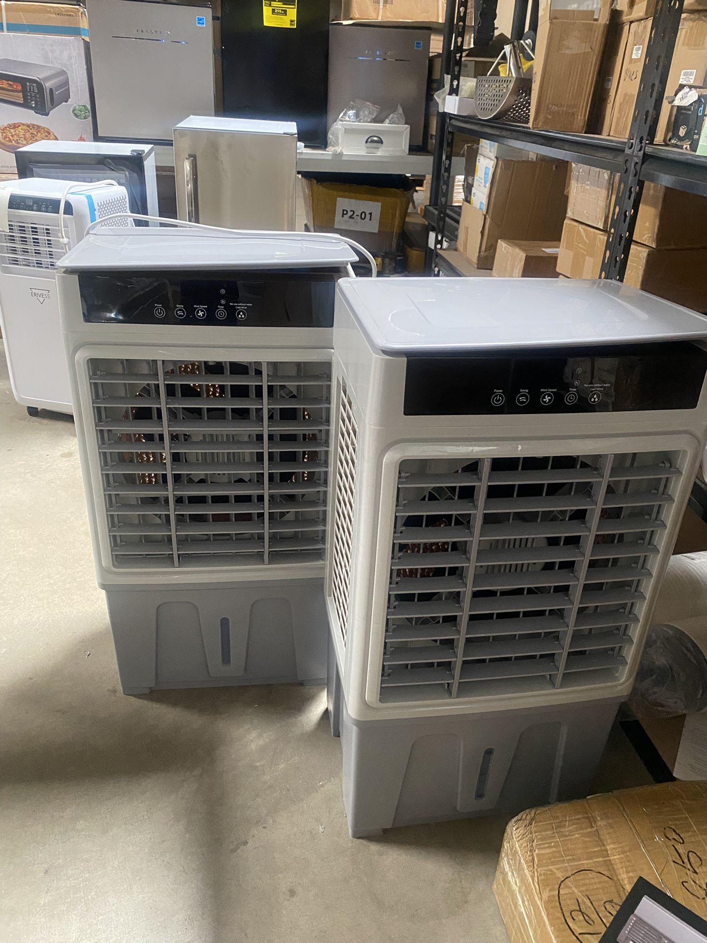 Swamp Cooler, 3 in 1 Evaporative Portable Air Conditioner with Remote, Cooling Fan Ac Unit,3 Speed, 24H Timer, 4 Ice Box for Garag