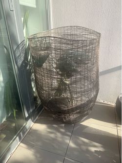 Large Wire Mesh Plant Pot Cover