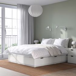 Nordli Ikea Queen Bed with Drawers