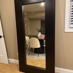 Big Brown wood mirror 75”x37”