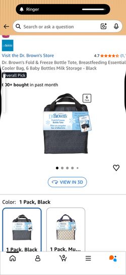 New Dr Browns Fold & Freeze Bottle Bag 
