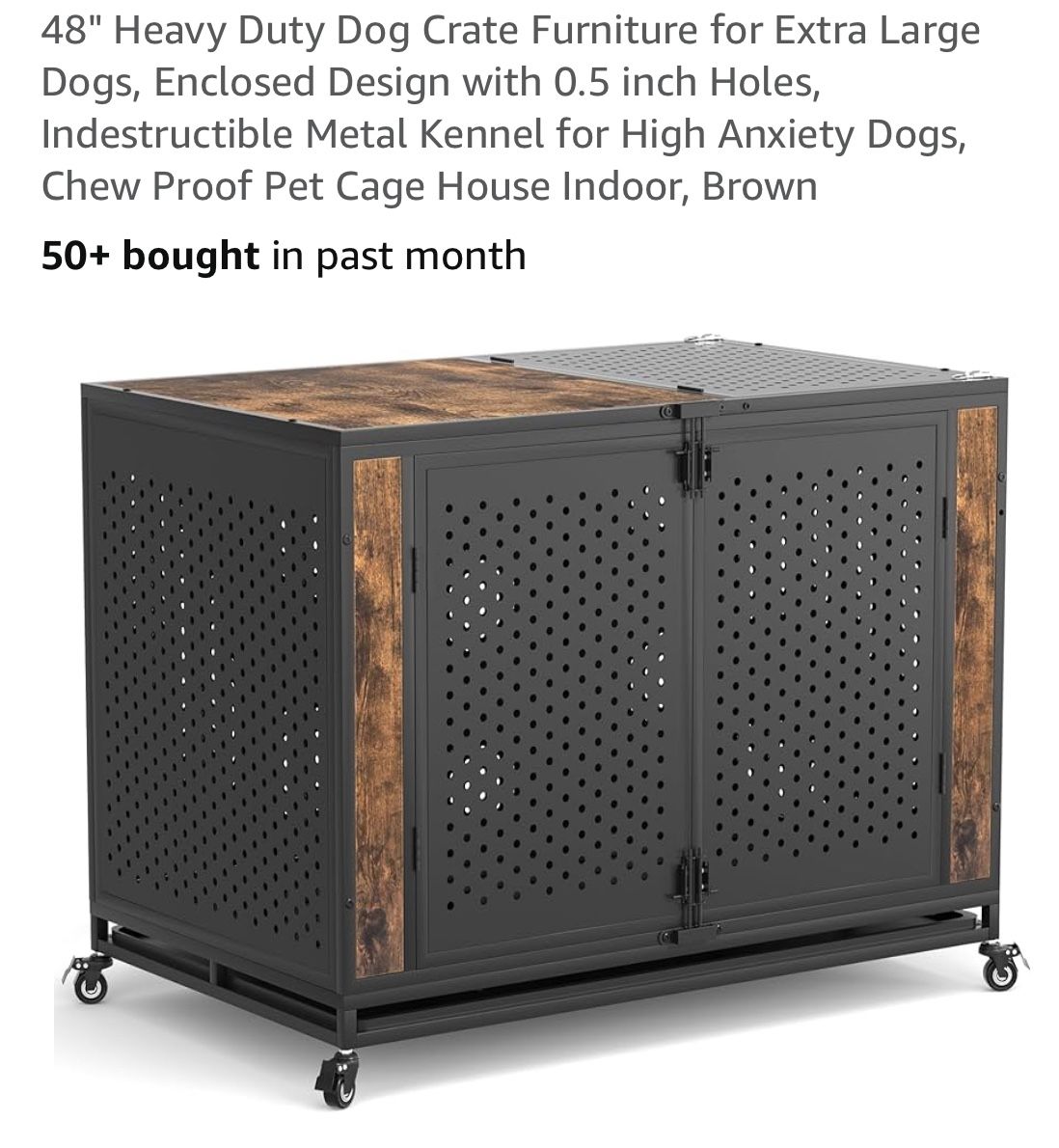 Anxiety Crate XL For Dogs Large Breed