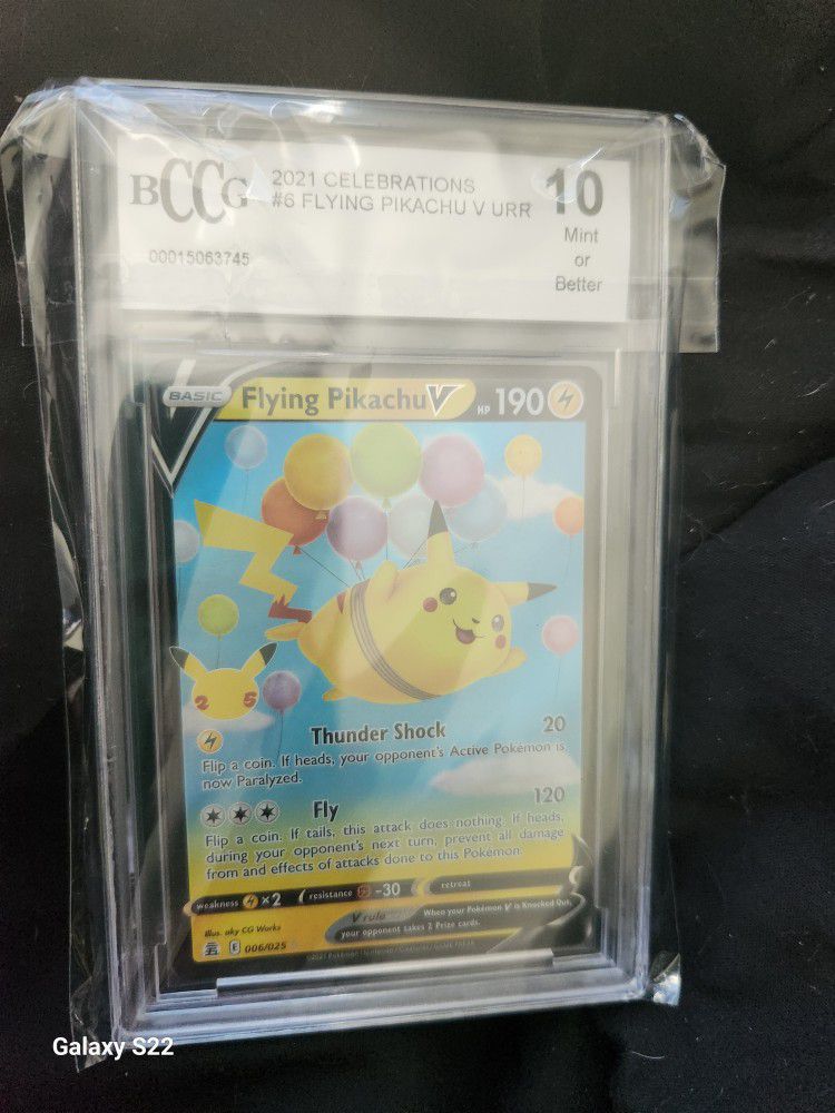 BCCG Graded 10 Pikachu Card