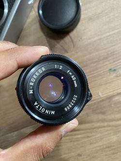 Minolta Rokkor 40mm F2 M mount
