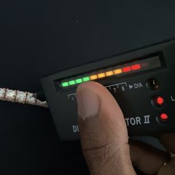 Fully Iced Moissanite Tennis Chain 22” in 14K Rose Gold over Silver (Vermeil)