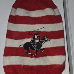 Pet Dog Polo Sweater Size S/M 