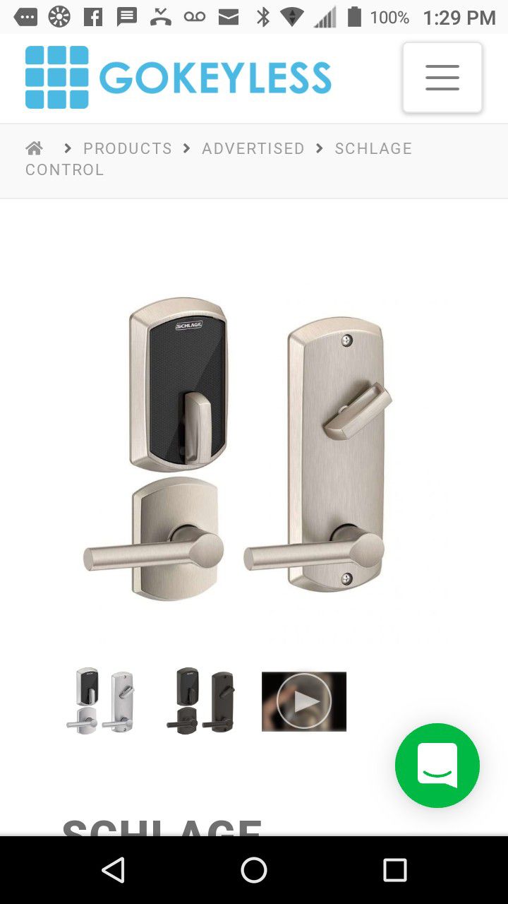 Schlage Control Smart Interconnected Lock Brand New
