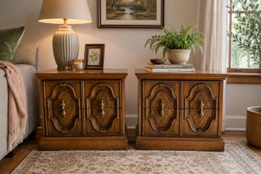 Vintage End tables/ nightstands matching pair