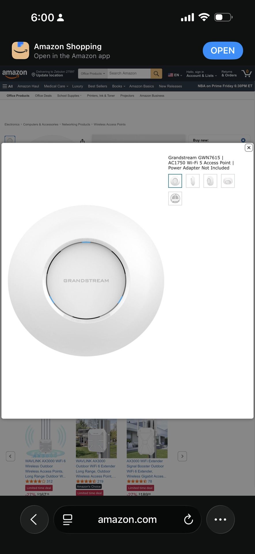 Grandstream GWN7615 Enterprise Wi-Fi Access Point