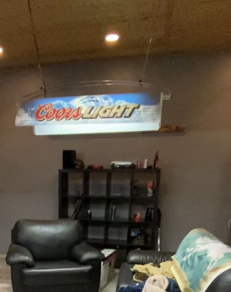 Coors Light Beer Hanging Pool Table Light
