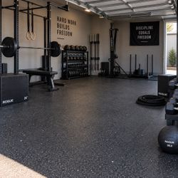 $160 | 8mm Rubber Gym Flooring Rolls | Home & Garage Gym
