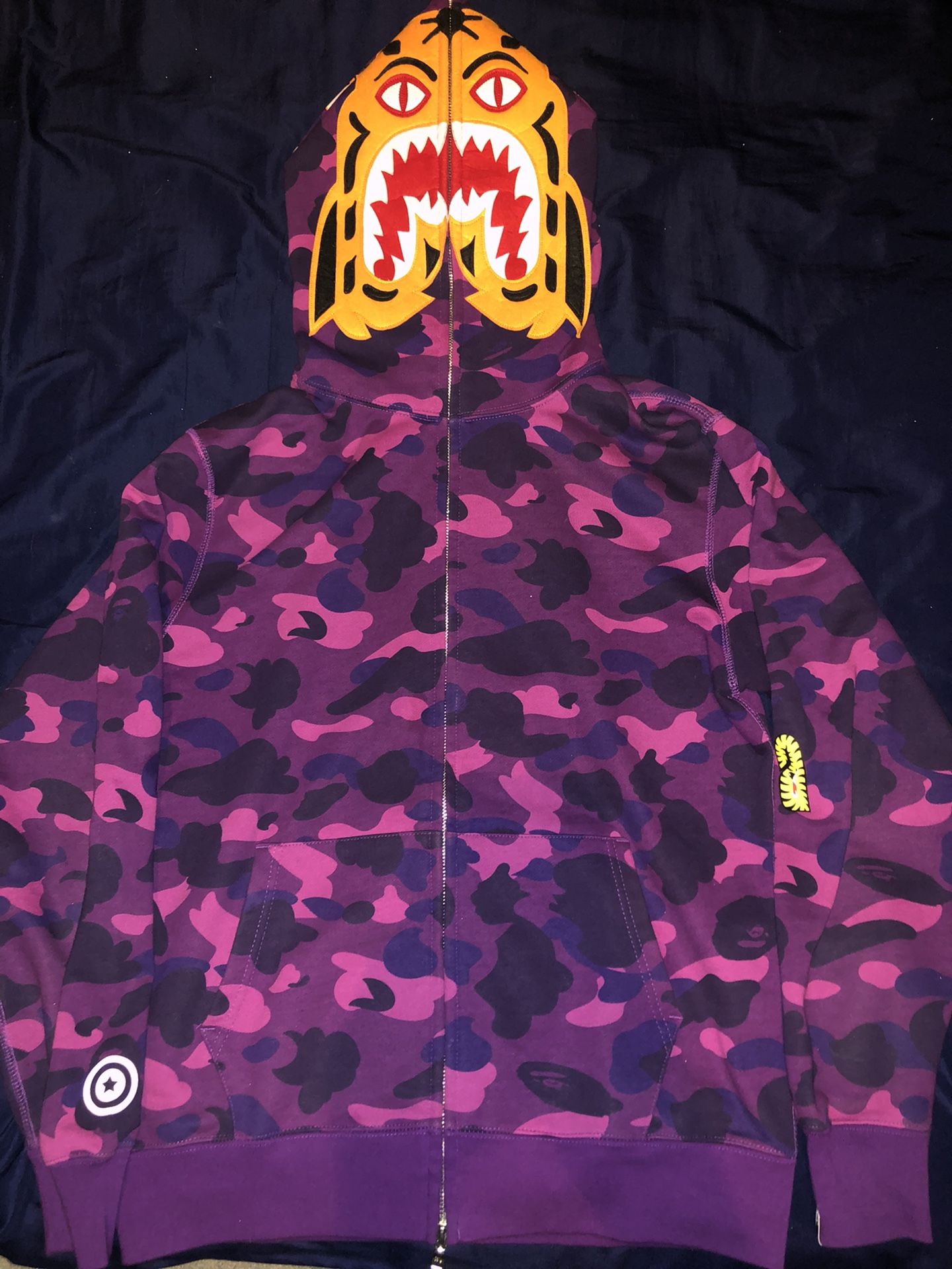 Bape Purple Tiger Hoodie