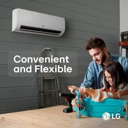 LG 12,000 BTU 20 SEER2 Wi-Fi 1-Zone Ductless Mini Split Indoor Unit 115V KNSAH121B