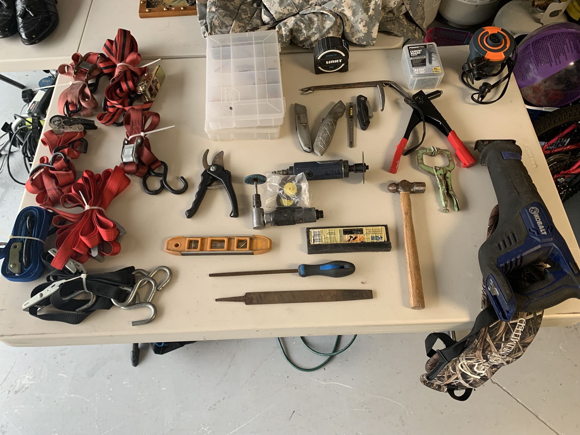 Hand tools & tie downs - if posted it’s available