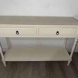 Entry Table with Drawers - $50