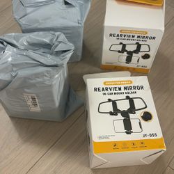 Rear view Mirror Phone Holder 