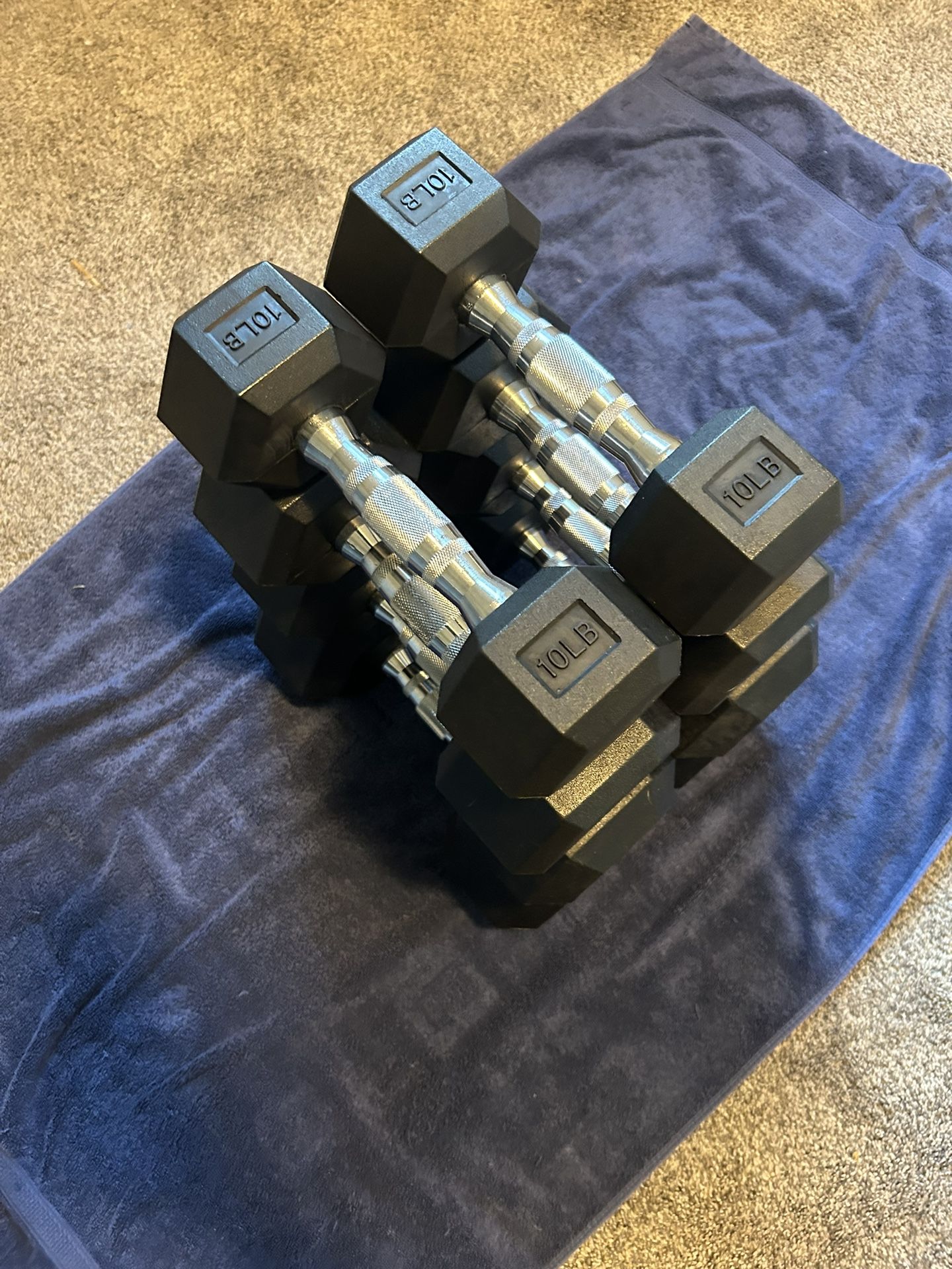 New 10lb - 25lb Dumbbell Set