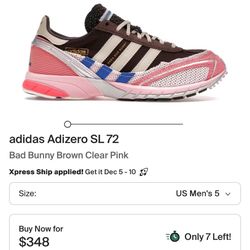 BRAND NEW Original Adidas Bad bunny SL 72 In Box With Receipt 