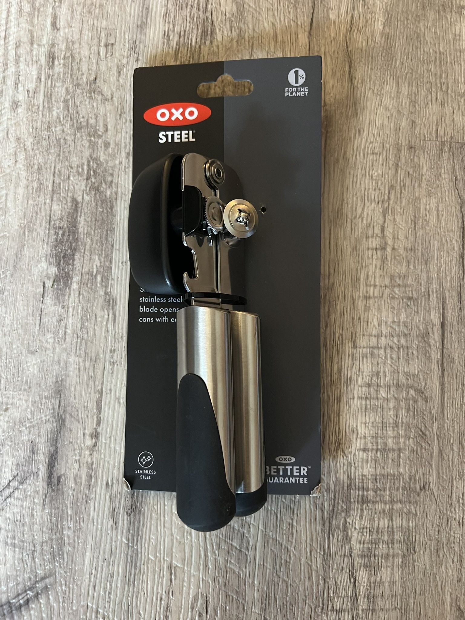 **BRAND NEW** OXO Steel Can Opener, Color Black