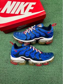 NIKE VAPOR MAX PLUS RACER BLUE UNIVERSITY RED SIZE 9.5