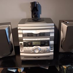 Radio With 5 CD Changer Tape Decks And Record Player