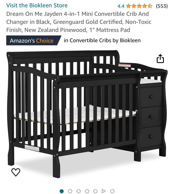 Brand New!!! 4-1 Convertible Baby Crib