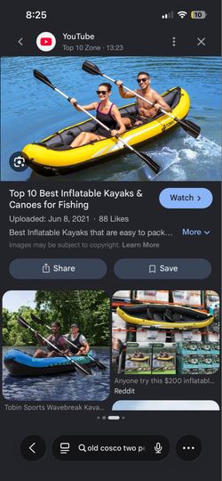 Inflatable 2 person kayak