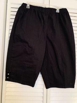 NWT Croft&Barrow Black Shorts Size 2X