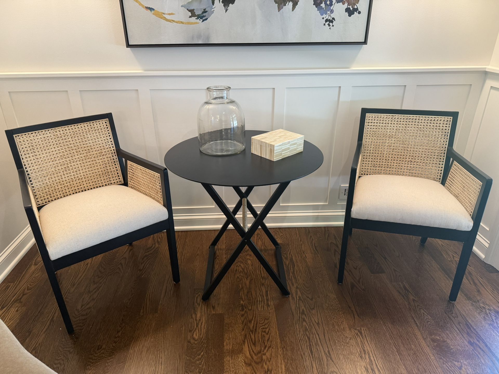 Four Hands Antonia Cane Dining Arm Chair Set of 2