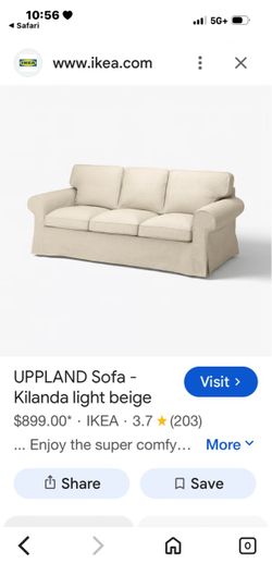 UPPLAND Sofa, Kilanda light beige