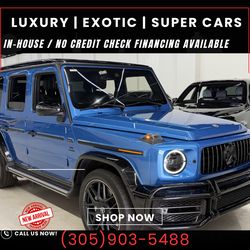 2021 MERCEDES-BENZ G-CLASS G 63 AMG® BEAUTIFUL 2 TONE BLUE/BLACK INTERIOR NO CREDIT CHECK!!!!!!