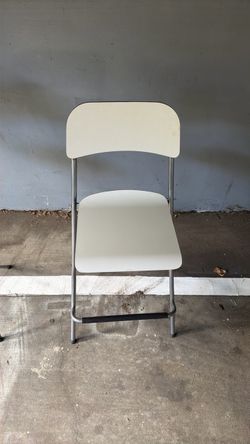White Folding Bar Stool Chair
