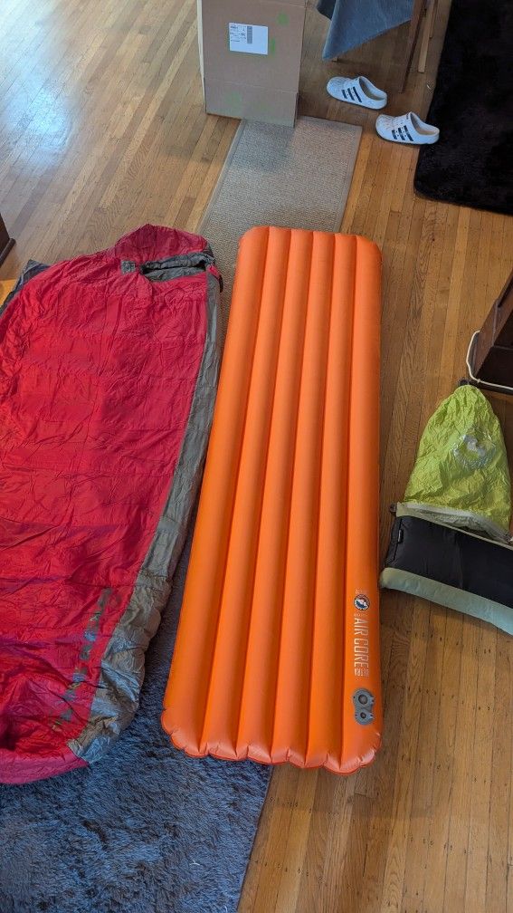 Big Agnes Sleeping Bag And Air Core Sleeping Pad