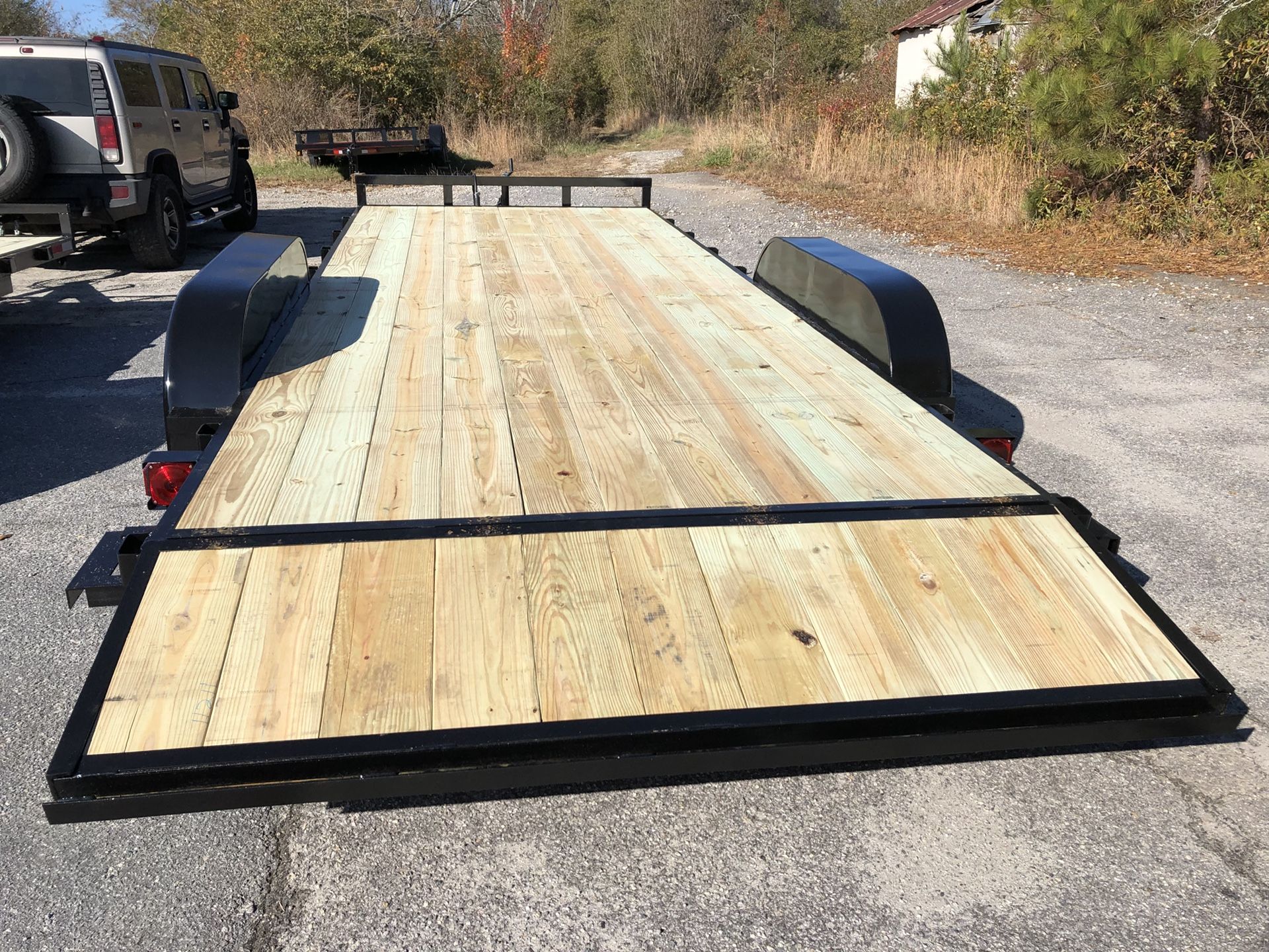 Brand new 20 foot flatbed car hauler trailer