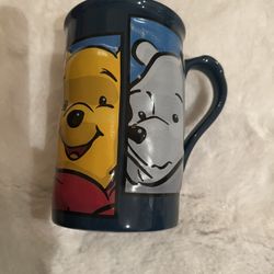 NIB Disney Ceramic 3D Mug SET(4): Winnie The Pooh, Tigger, Eeyore, Treehouse