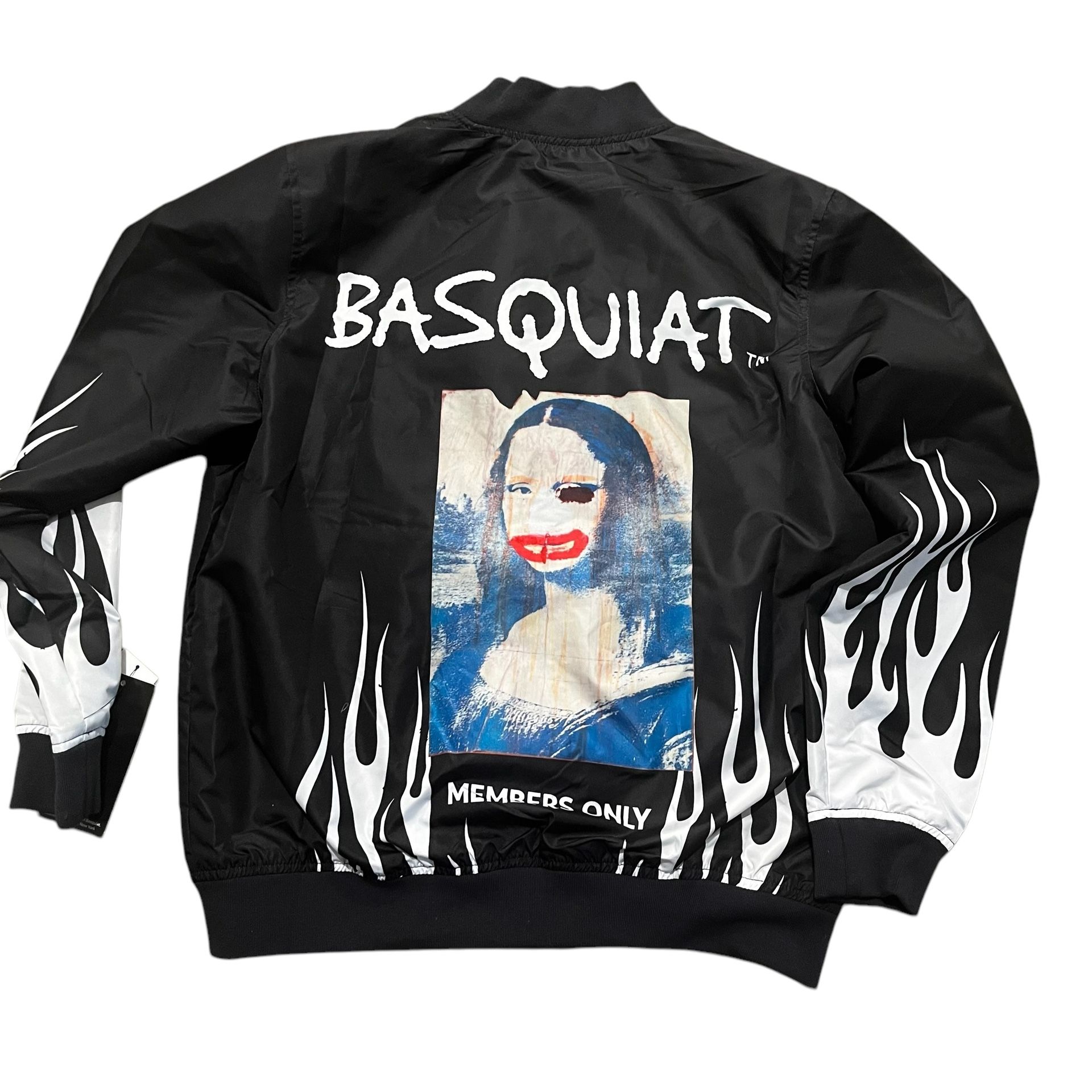 NEW Jean Michel Basquiant X Members Only Varsity Bomber Jacket Mona Lisa Size Medium NWT