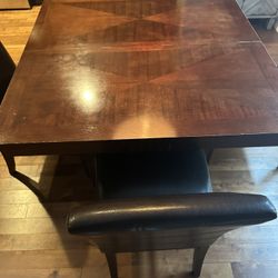Dining Table And 4 Swivel Chairs