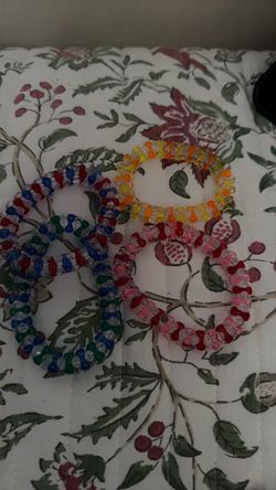 Colorful Kandi Bead Bracelets Set